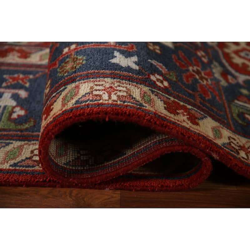 Geometric Heriz Serapi Oriental Area Rug Hand-Knotted Wool Carpet - 8'11"x 11'10"