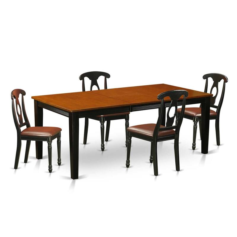 Dining Table Set Wood Kitchen Table Chairs Set for 4-5 People
