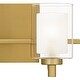 preview thumbnail 5 of 6, Kolt 2-Light Brushed Gold Bath Light