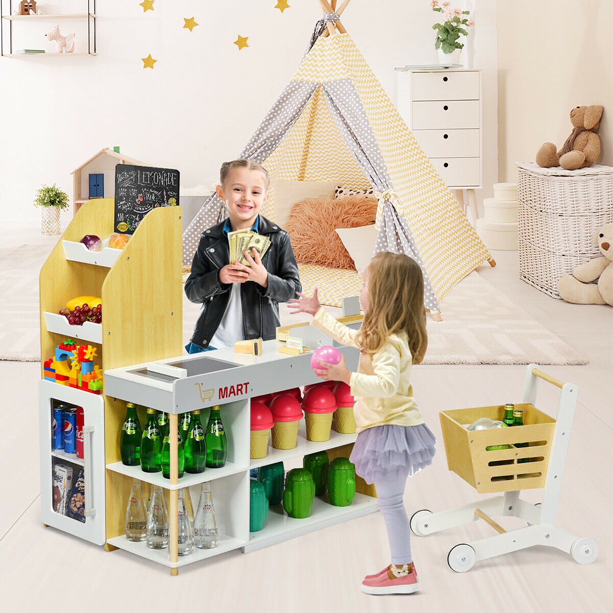 grocery shopping playset