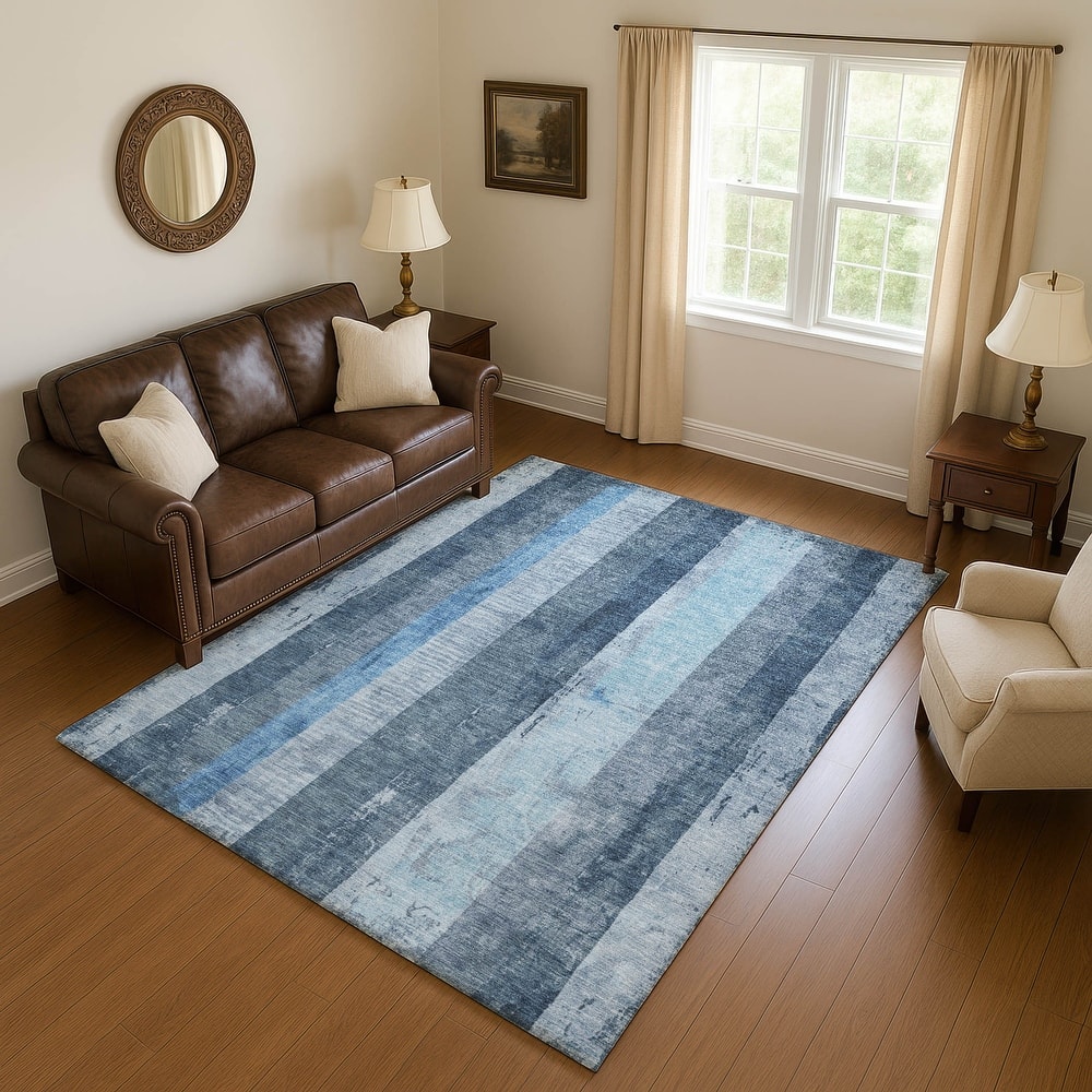 Premium Washable Super Soft Modern Stripe Mayfield Rug