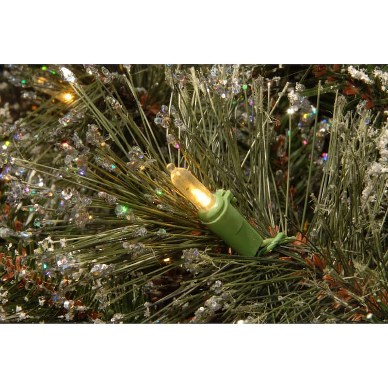 National Tree Company 6 ft. Glittery Soft White LED Bristle Pine Garland - 6 ft