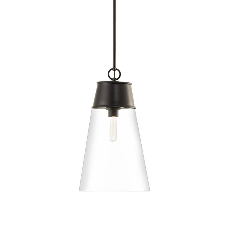 Z-Lite 2300P12 Wentworth 12" Wide Pendant - Matte Black