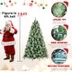 preview thumbnail 17 of 16, 5-9FT Artificial Christmas Tree with Pine Cones & Metal Stand 7.5 Foot