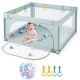 preview thumbnail 38 of 39, Costway Baby Playpen Infant Large Safety Play Center Yard w/ 50 Ocean - See Details Light Blue