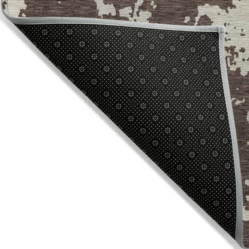 Machine Washable Indoor/ Outdoor Chantille Abstract Rug