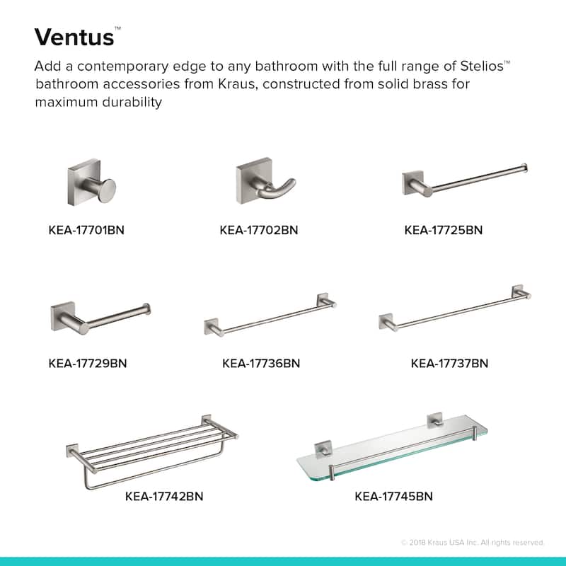 KRAUS Ventus Bathroom Robe and Towel Hook - Bed Bath & Beyond - 24267211