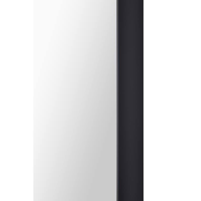 Rectangular Matte Framed Wall Mirror - 36" - Black