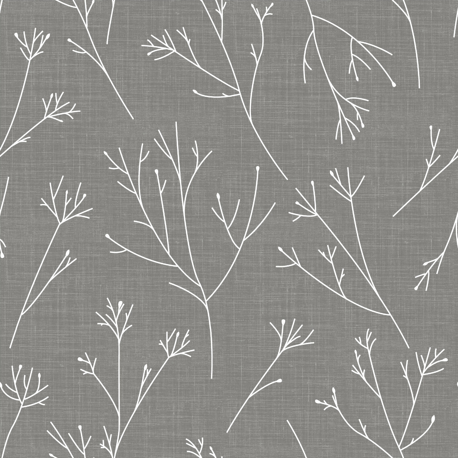 RoomMates Grey & White Twigs Peel and Stick Wallpaper