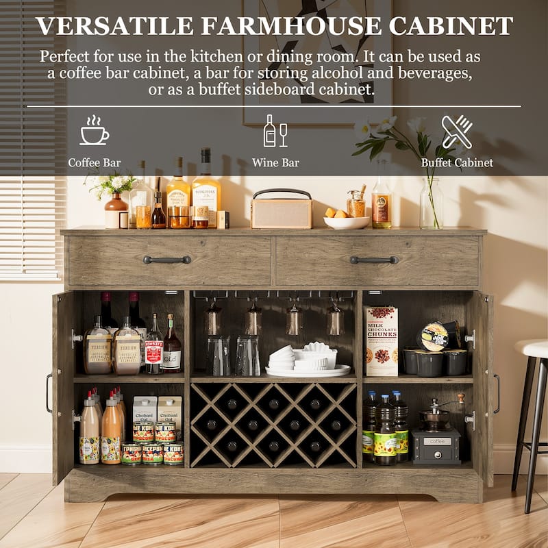 Kitchen Coffee Bar with Hutch & 10 Wink Racks