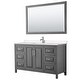 preview thumbnail 9 of 71, Daria 60 Inch Single Vanity, Cultured Marble Top, 58 Inch Mirror