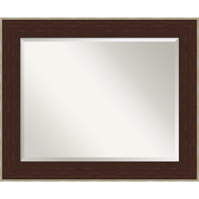 Beveled Bathroom Wall Mirror - William Frame