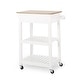 preview thumbnail 4 of 16, Dade Kitchen Cart with Wheels by Christopher Knight Home