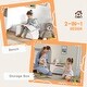 preview thumbnail 4 of 7, Qaba Toy Box Chest, Lightweight Toy Organizer with Storage, White