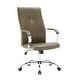 preview thumbnail 11 of 49, LeisureMod Sonora Modern Leather High Back Executive Office Chair Olive Green