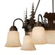 preview thumbnail 7 of 7, Bozeman 9 Light Bronze Rustic Bear Chandelier - 28.5-in W x 27-in H x 28.5-in D