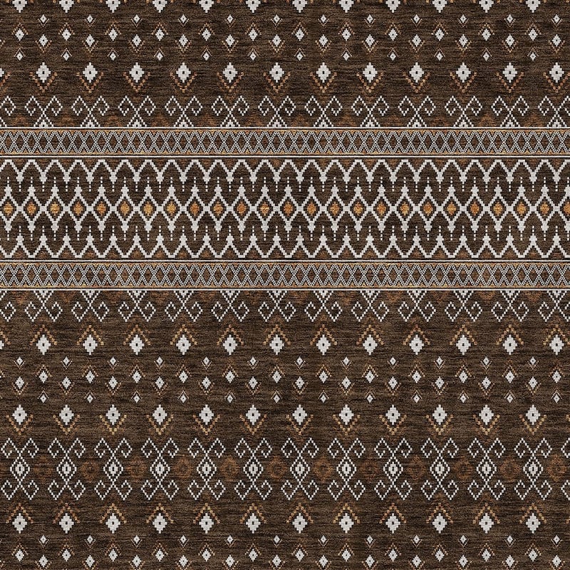 HomeRoots Tribal Transitional Rectangle Outdoor Rug