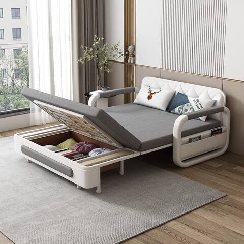 Modern Memory Foam Sleeper Sofa with Storage