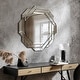 preview thumbnail 11 of 22, Interlaced Round Beveled Framed Wall Mirror for Bathroom,Vanity, Bedroom 34" x 34"