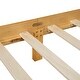 preview thumbnail 17 of 16, Walnut Wood Frame Twin Platform Bed with Cookie-Shaped