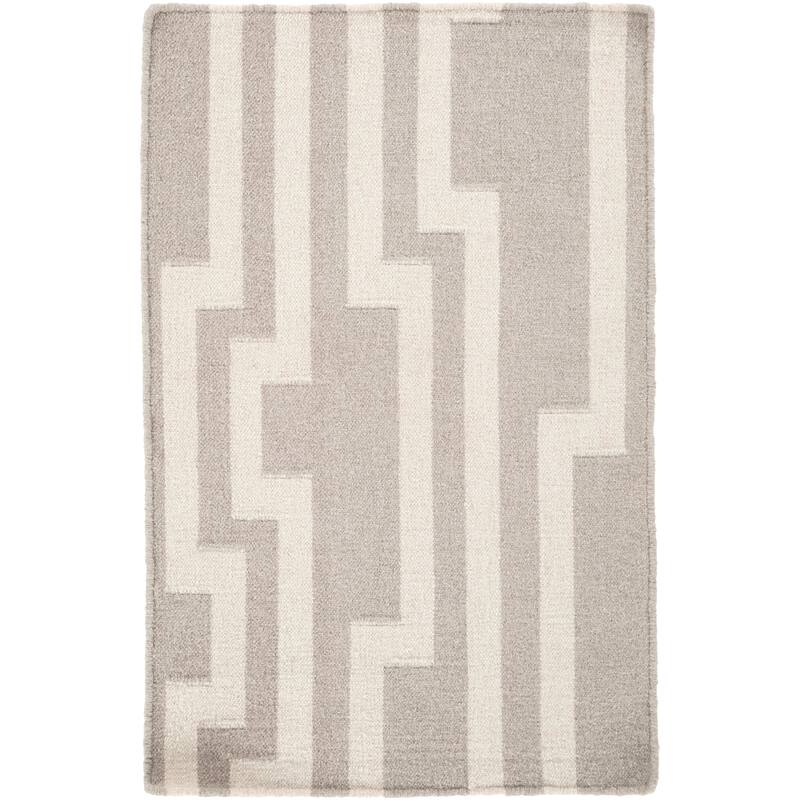 Hand-Woven Ronnie Geometric Wool Area Rug