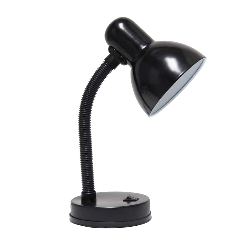 14.25" Metal Desk Task Lamp and Bowl Shade with Gooseneck