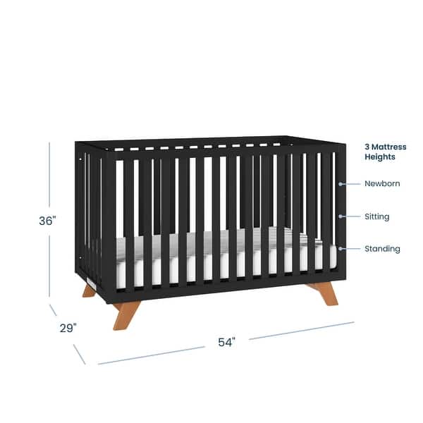 dimension image slide 0 of 2, Child Craft Soho 4-in-1 Convertible Crib