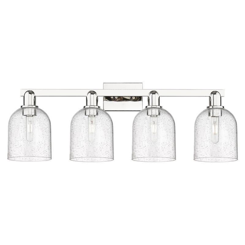 Innovations Lighting Endless Possibilities Arcadia - Bella - 4 Light 33" Bath Vanity Light - Polished Nickel/Seedy