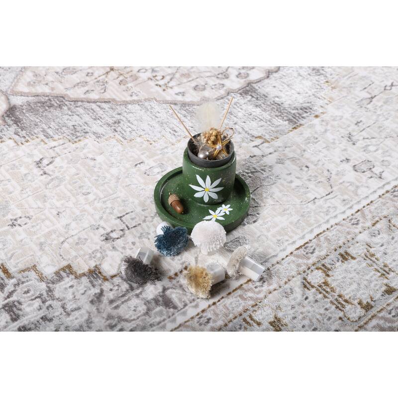 Viana Collection Modern Abstract Area Rug