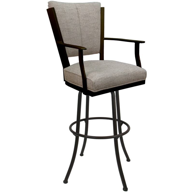 Swivel Extra Tall 34" (35") Metal Bar Stool Montana on Noam Base - 34" Seat