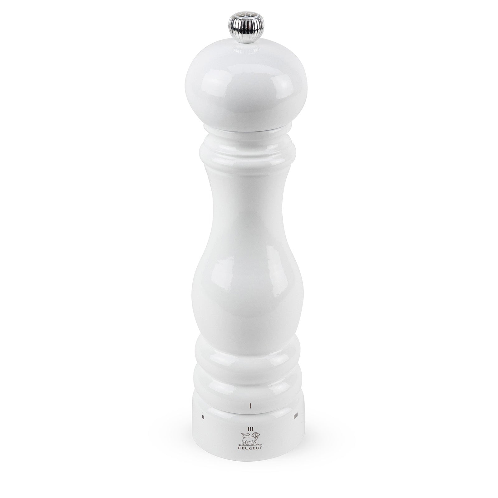 Peugeot Paris u'Select Zirlion Salt Mill, White Lacquer, 9 inch, Adjustable Grind