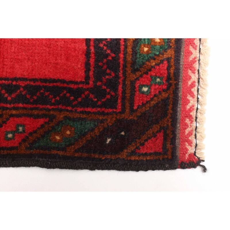 ECARPETGALLERY Hand-knotted Teimani Dark Navy Wool Rug - 2'11 x 4'6