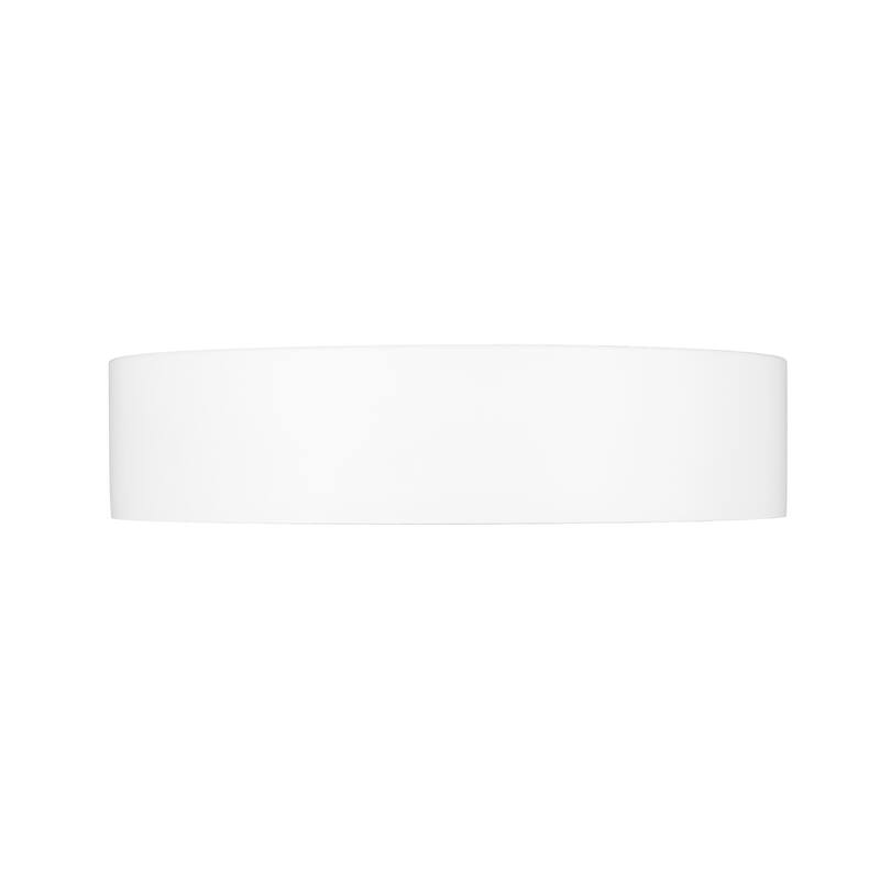 Kawan 1 Light Flush Mount in Matte White + Modern Gold