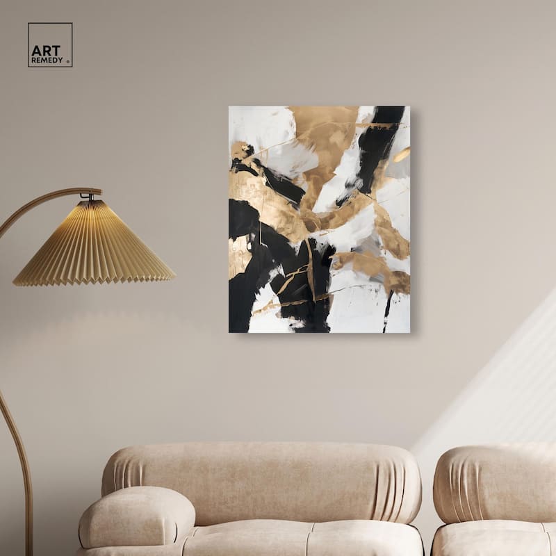 Cracked Gilt II Canvas by Art Remedy, Gallery Wrapped