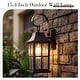 preview thumbnail 2 of 15, Classic Outdoor Wall Lantern with Water Rippled Glass
