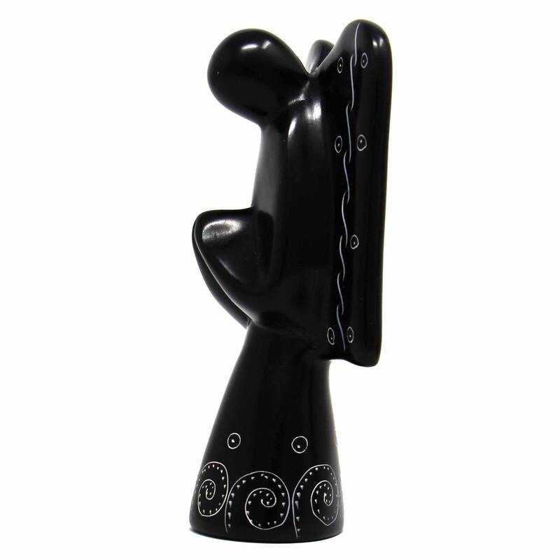 Handmade Praying Angel Soapstone Sculpture