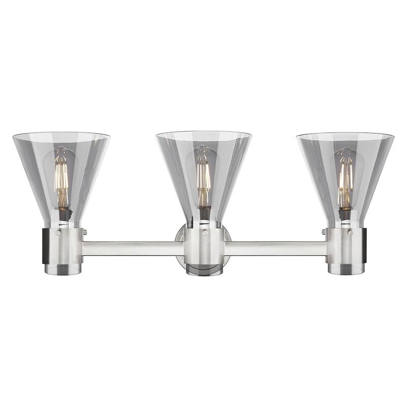 Innovations Lighting 464-3W-G464C-7SM Lawton Cone 3 Light 24" Wide