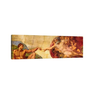 iCanvas "Creation of Adam" by Michelangelo Canvas Print