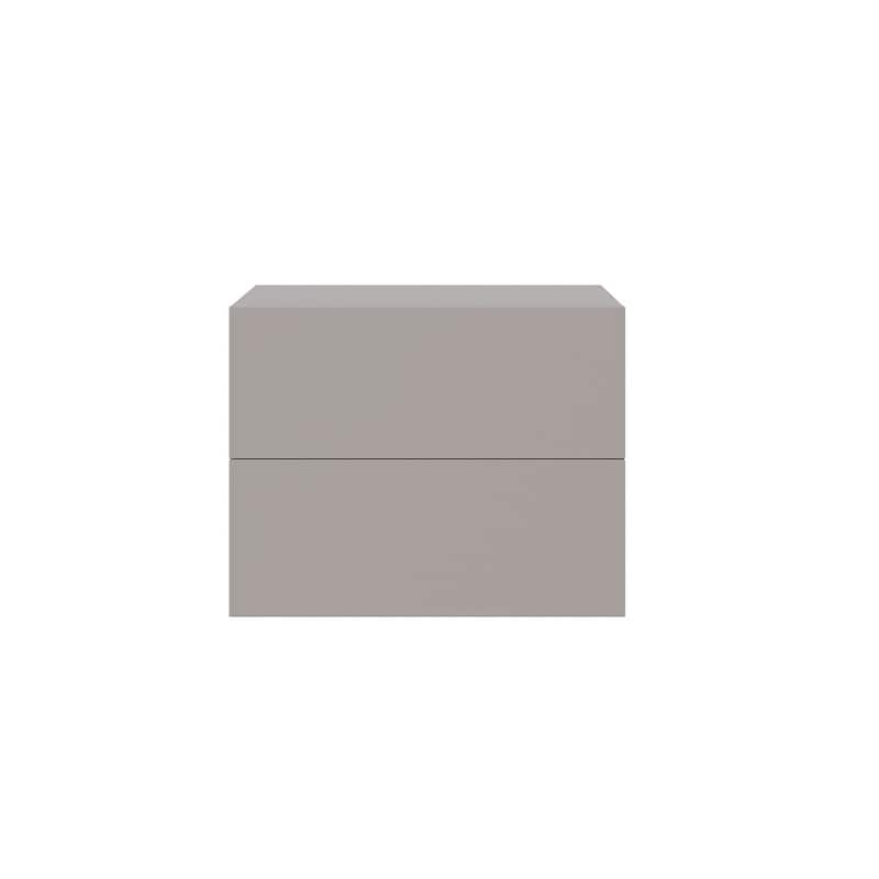 Ayla Nightstand in Dark Oak Melamine - Taupe