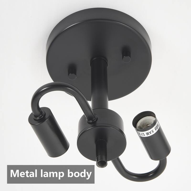 Water Ripple Glass Flush Mount Ceiling Light