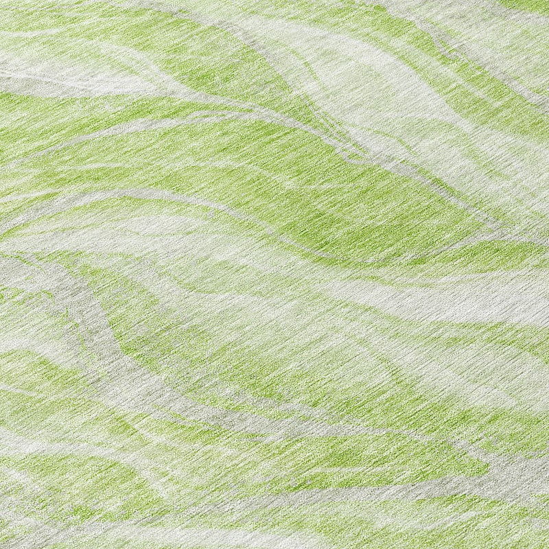 Machine Washable Indoor/ Outdoor Chantille Moden Waves Rug