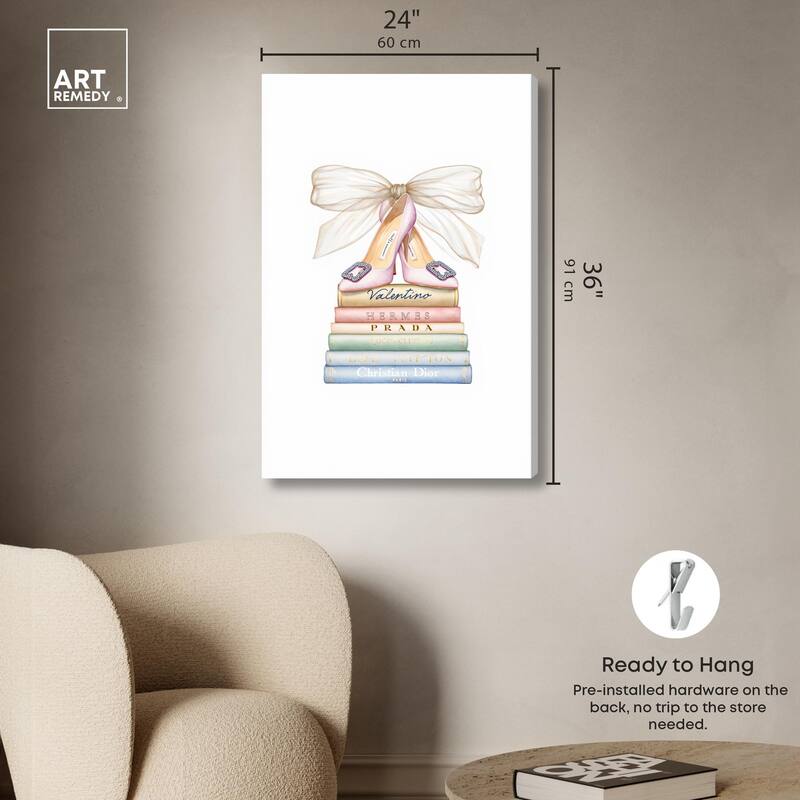 Bibliotheca Belle Canvas by Art Remedy, Gallery Wrapped