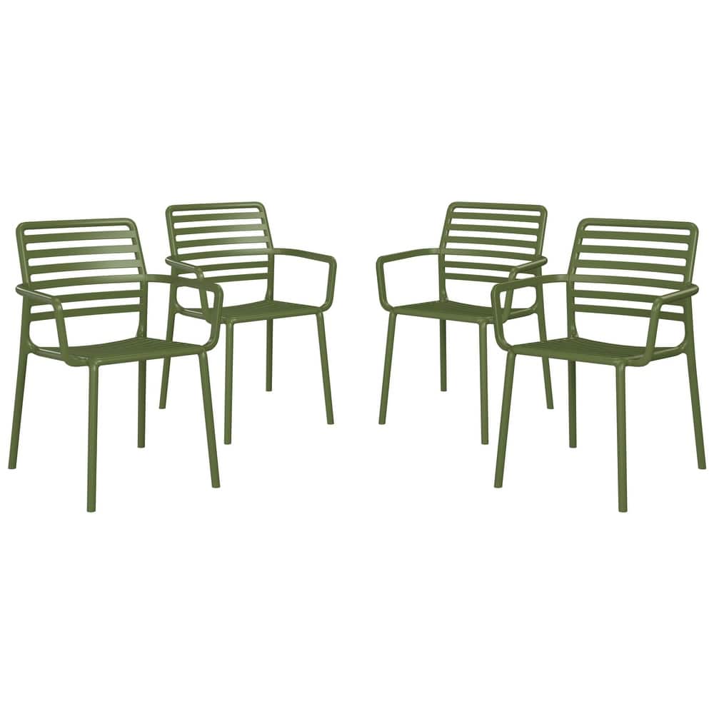 Frond and Form Outdoor Stacking Dining Armchair (Set of 4)