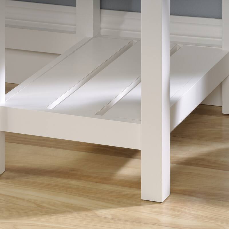 Engineered Wood Coastal Desk with Lateral File Cabinet Bundle