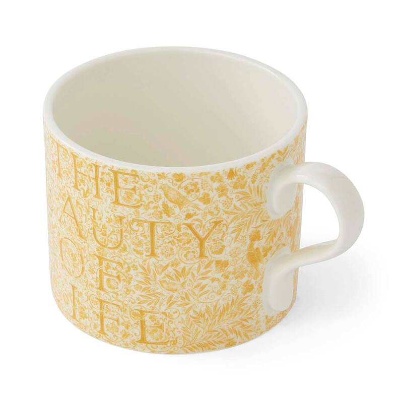 Portmeirion Morris & Co The Beauty Of Life Mugs, Set of 2 - 12 oz