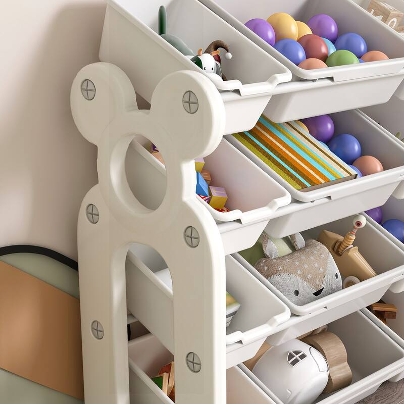 Versatile Kids' Toy Storage Cabinet for Organizing and Saving Space