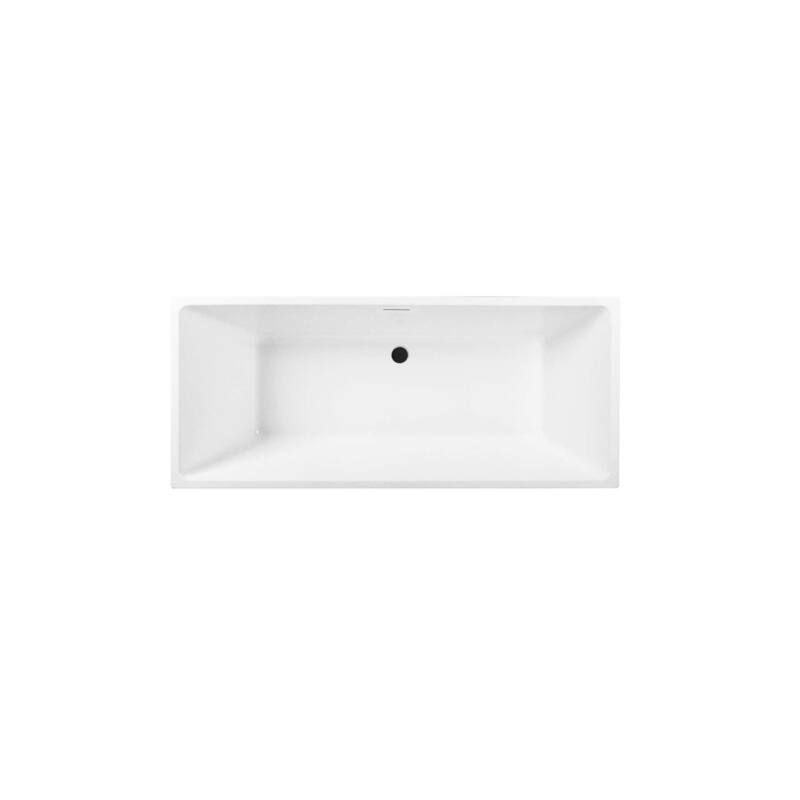 Timothy Soaking Rectangular Bathtub in Glossy White
