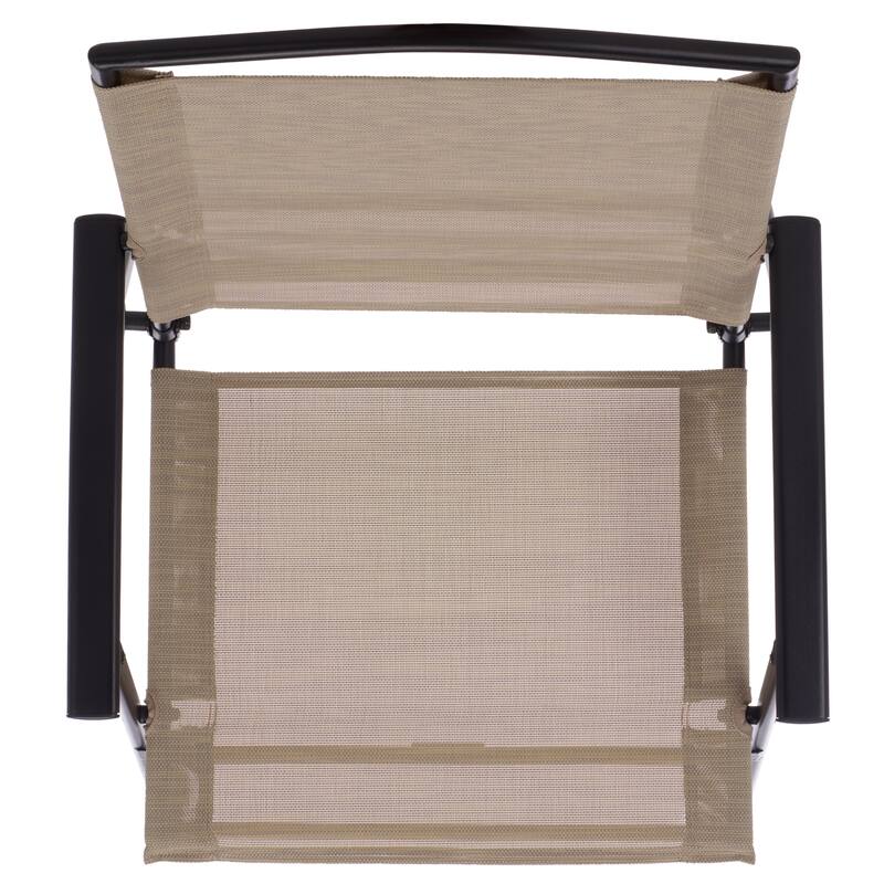 SAFAVIEH Outdoor Living Alvin Folding Chair (Set of 2) - 22"W x 25"D x 36"H