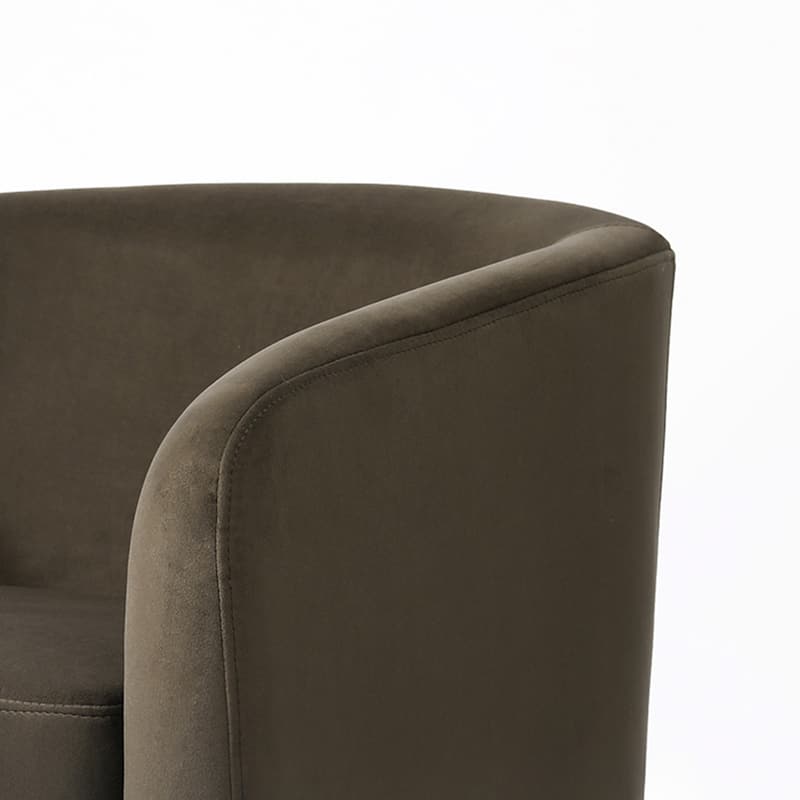 Modern Upholstered 360 degree Swivel Accent Arm Chair