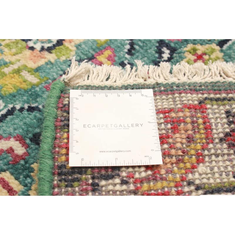 ECARPETGALLERY Hand-knotted Serapi Heritage Teal Wool Rug - 2'6 x 11'11